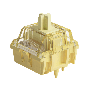 Akko V5 Pro interruptor amarillo crema 5 pines 50gf interruptor lineal Thocky lubricado de fábrica Compatible con teclado mecánico Cherry MX 45 Uds