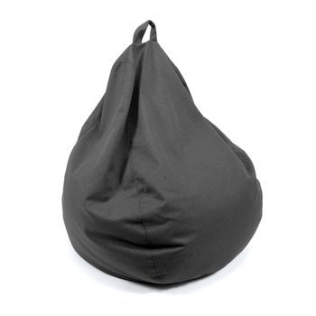 Puff Pera Con Relleno - Negro