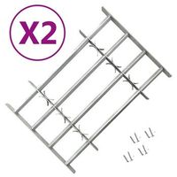 rejas de seguridad de ventana ajustables 2 uds 1000-1500 mm vidaxl