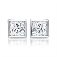 pendientes exclusivos de plata 925 con circonita cubica