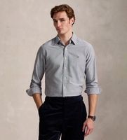 polo ralph lauren para hombre 710805562017 la iconica camisa oxford gris l casual algodon clasico manga larga