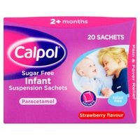 calpol sugar free infant suspension sachets