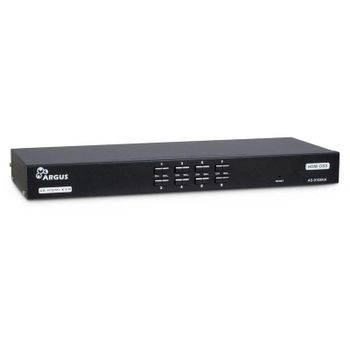 Interruptor KVM Inter-Tech AS-9108HA 4K Ultra HD Montaje en Rack Negro