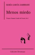 menos miedo ( premio carmen conde de poesia 2012)