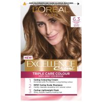 loreal paris excellence creme permanent hair dye various shades - 63 natural light golden blonde