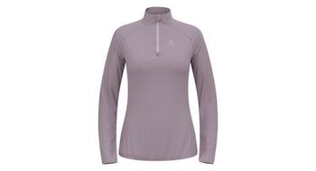 Jersey de running para mujer odlo zeroweight warm 2 0 1 2 zip malva