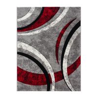 alfombra moderna bravo rojo 80x150 cm