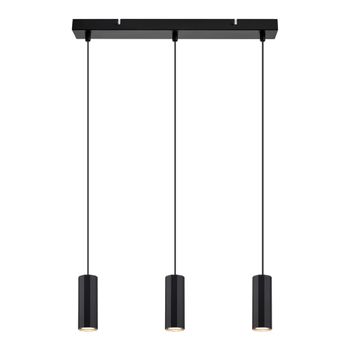 Ferdinand - lámpara colgante de metal, color negro, 44 cm, gu10