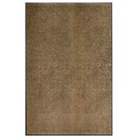felpudo lavable marron 120x180 cm vidaxl