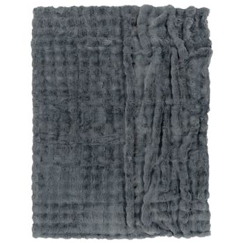 Manta suave Arnia antracita 150x200 cm