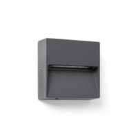 aplique de pared de exterior led dune sq 4cct 3w