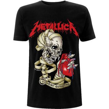 Metallica Camiseta manga larga Heart Explosive para hombre