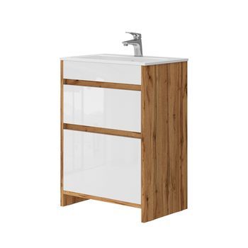Conjunto De Muebles De Baño Detmold 2 Partes, Unidad Base 60 Cm Vicco
