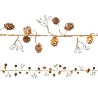 led rustic rope garland