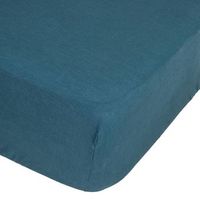 sabana ajustable linah lino azul pato 160x200cm