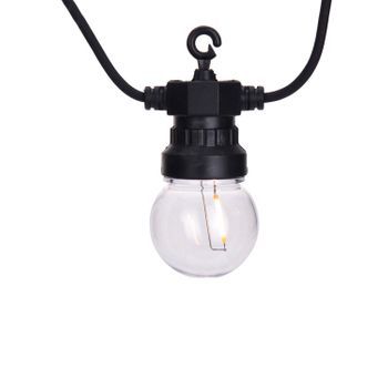 Guirnalda Exterior Led De 20 Bombillas Benicadell 12.5m Blanco Cálido 2700k