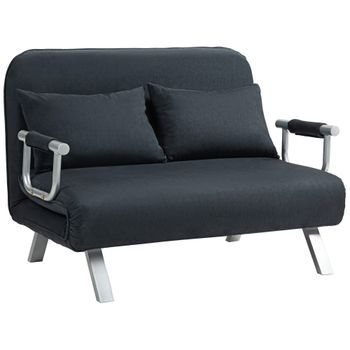 Sofá Cama De Ante Homaire 111 X 80 X 78 Cm Negra