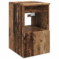 mueble de cuarto de bano madera envejecida 30 x 445 x 50 cm vidaxl