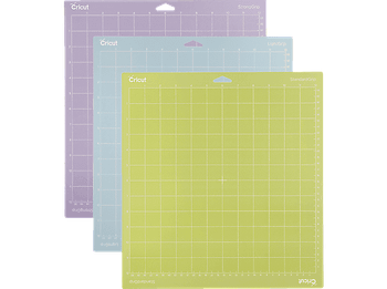 Accesorio para Plotter - Cricut Explore/Maker LightGrip-StandardGrip-StrongGrip Machine Mat (30x30cm) 3-pack, Multicolor