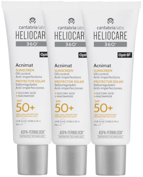 Heliocare 360 Acnimat SPF50+ 3x50 ml