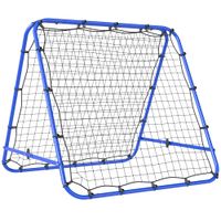 homcom red de rebote plegable para entrenamiento rebotador de deportes ajustable de 5 niveles en angulo con tubo de acero para tenis   aosom espana