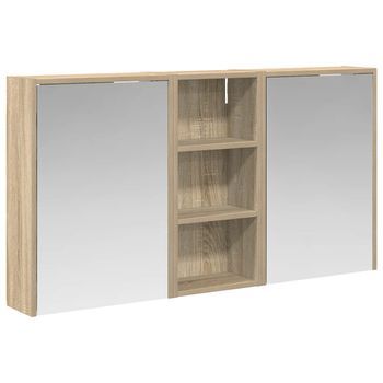 Juego De Muebles De Baño 3 Pcs 116 X 16 X 62,5 Cm Vidaxl
