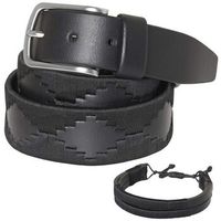 pelpe cinturon polo negro cinturon argentino fbm negro para hombre