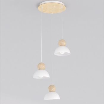 Lámpara colgante reta ii blanco (3 luces)