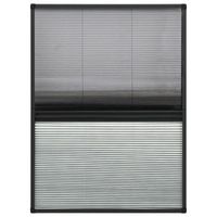 mosquitera plisada para ventanas aluminio con sombra 80x120 cm vidaxl