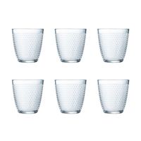 juego de 6 vasos bajos vidrio 25 cl