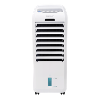 aigostar koud - climatizador evaporativo con mando a distancia 55w oscilante 3 modos y 3 velocidades temporizador 7 h humidificador de aire 2 cajas hielo deposito 5 l