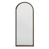 espejo de pie en forma de arco en color marron