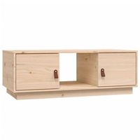 mesa de centro de madera maciza de pino 100x50x35 cm vidaxl