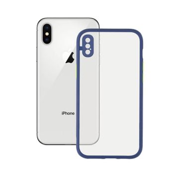 Ksix Funda Duo Soft Azul para iPhone X/XS