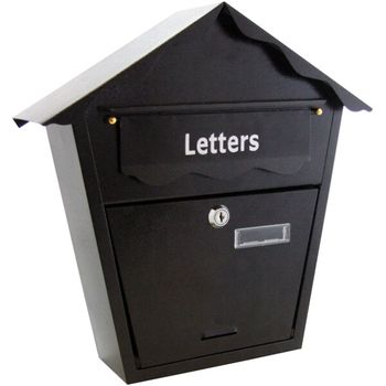 Lockable Postbox Black