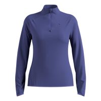 odlo zeroweight warm mid layer 12 zip camiseta de running mujeres - azul