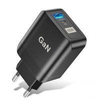 tecnologia gan uslion cargador usb pd de 65w con 2 puertos dual 33w usb-a pd30 qc30 pps cargador de pared con enchuf