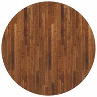 encimera o 80 x 4 cm redondo madera de roble solido vidaxl