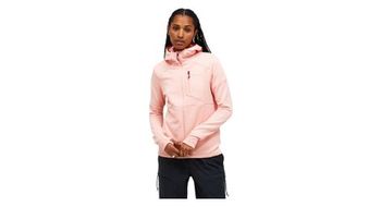 Forro polar con capucha peak performance trail de mujer power grid rosa