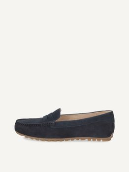 CAPRICE Moccasin, blue, made of Leather without heel, Size 41