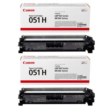 Canon 051H (2169C002) Black Original Toners Twin Pack (2 Pack)