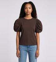 rotate para mujer 1165401667 camiseta dawy marron s casual manga corta algodon organico