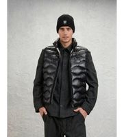 blauer para hombre 26wblux02055 chaleco acolchado danny negro s casual poliamida