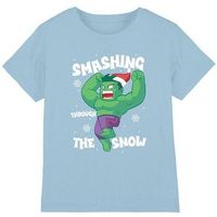 marvel camiseta smashing through the snow para nino