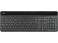 teclado inalambrico - targus akb868es ecosmart solar keyboard antimicrobiano bluetooth full size usb-c negro