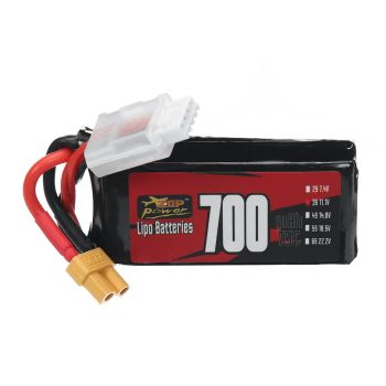 Batería LiPo ZOP Power 3S 11.1V 700mAh 75C 7.77Wh con conector XT30 para helicóptero RC, avión y dron de carreras FPV