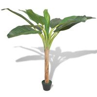 arbol bananero artificial con macetero 150 cm verde vidaxl
