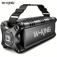 altavoz bluetooth w-king d8 50w rms ipx6 impermeable altavoces inalambricos bluetooth bocina portatil grande para fiestas en casa aire libre playa piscina
