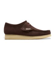 clarks para hombre 26156606 zapatos de piel wallabee marron 40 plano ante cordones casual