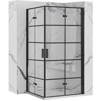cabina de ducha rea molier black double 80x80
